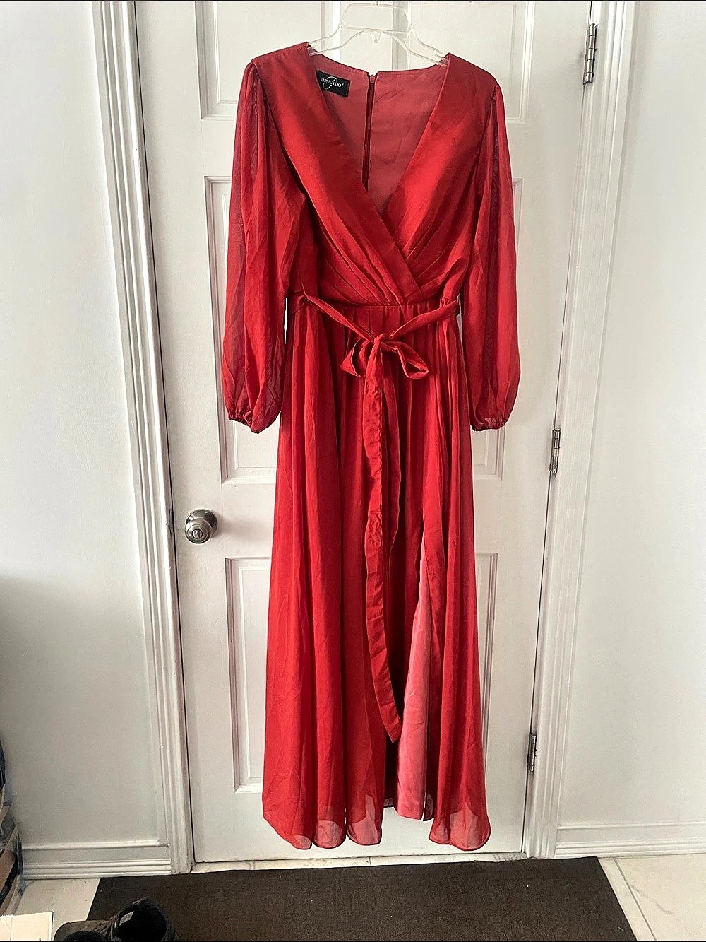 POMUYOO Red Maxi Dress